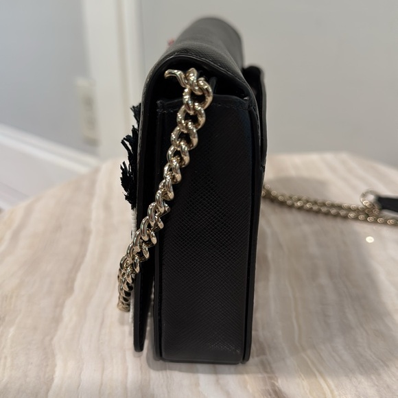 Kate Spade Bag Safari Giraffe and Zebra Black Leather Crossbody Bag RARE - Picture 9 of 17